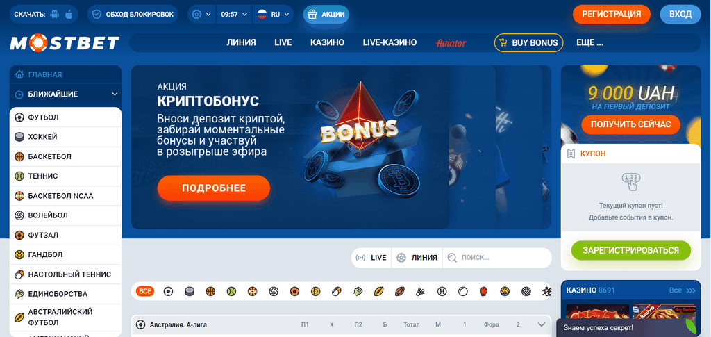 Detailed Mostbet Registration Process